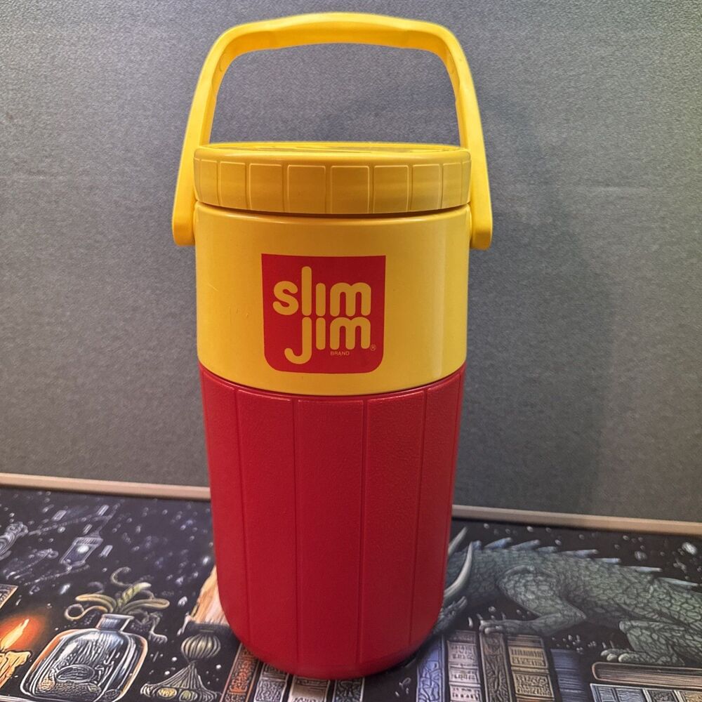 Vintage Coleman Thermos Slim Jim Nascar #44 David Green Cold Drink Cooler Jug